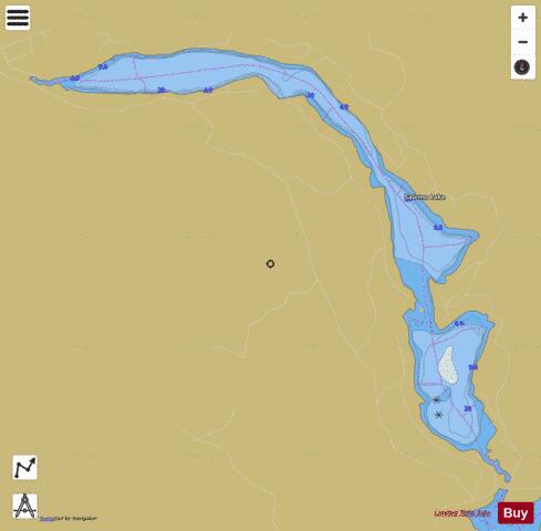 Salerno Lake depth contour Map - i-Boating App