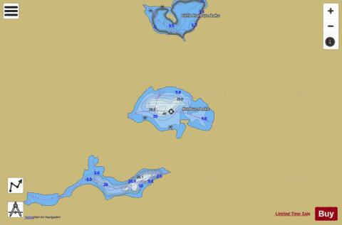 Harburn Lake depth contour Map - i-Boating App