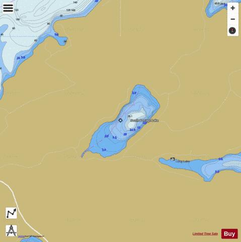 South Portage Lake depth contour Map - i-Boating App