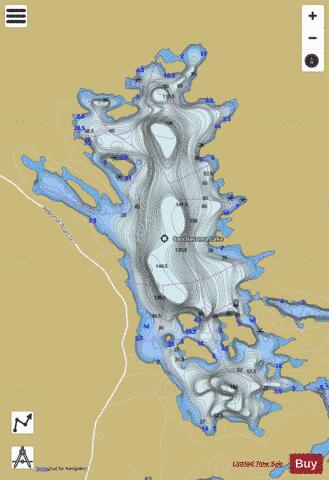Cathchacoma Lake depth contour Map - i-Boating App