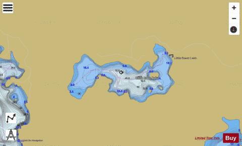 Little Esson Lake depth contour Map - i-Boating App