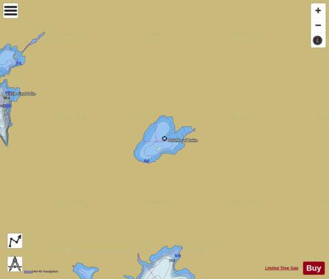 Otterhead Lake depth contour Map - i-Boating App