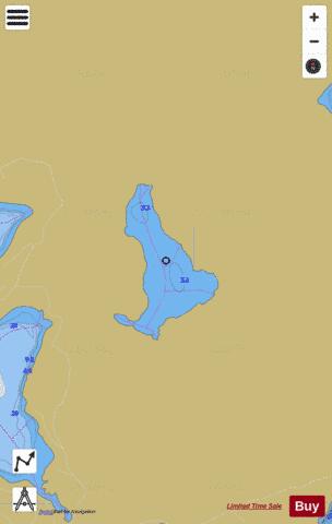 Thompson Lake depth contour Map - i-Boating App