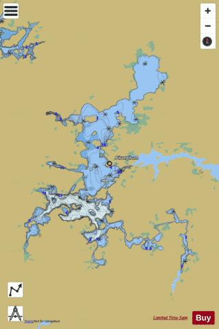Pitangikum Lake depth contour Map - i-Boating App