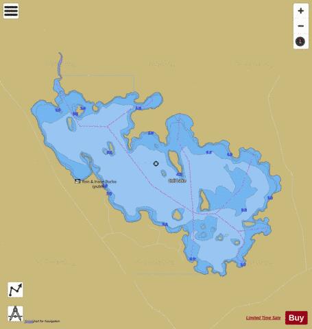 Coli lake depth contour Map - i-Boating App