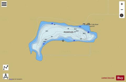 Stewart Lake depth contour Map - i-Boating App