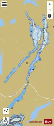 Red Horse Lake depth contour Map - i-Boating App