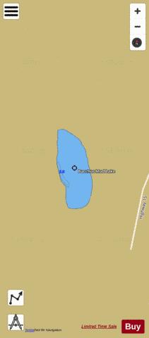 Bacchus Mud Lake depth contour Map - i-Boating App