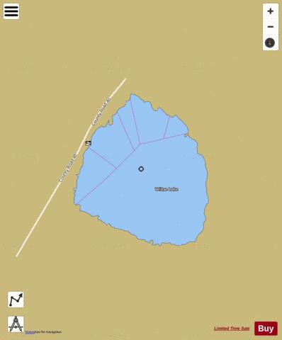 Wiltse Lake depth contour Map - i-Boating App