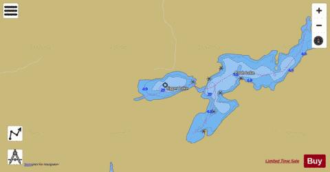 Tigger Lake depth contour Map - i-Boating App