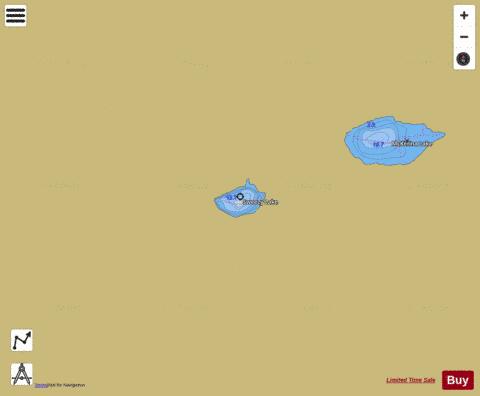 Sweezy Lake depth contour Map - i-Boating App