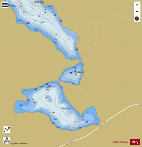 Buch Lake depth contour Map - i-Boating App