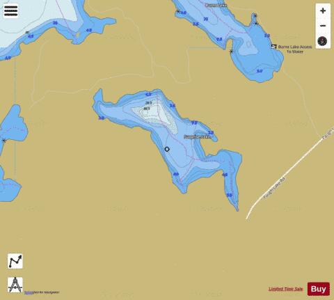 Surprise Lake depth contour Map - i-Boating App