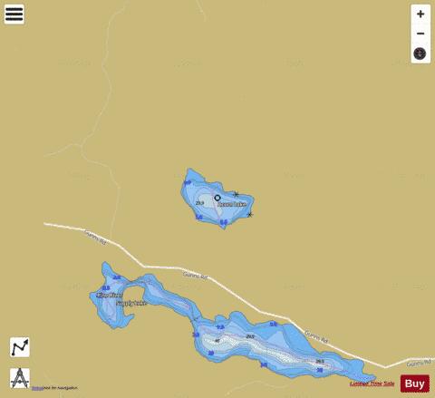 Acorn Lake depth contour Map - i-Boating App