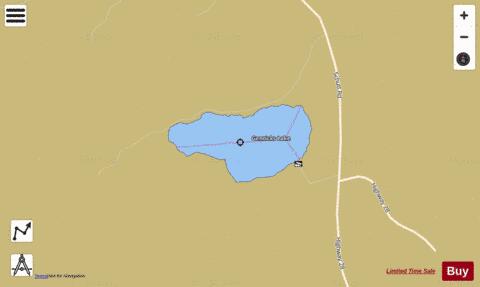 Genricks Lake depth contour Map - i-Boating App