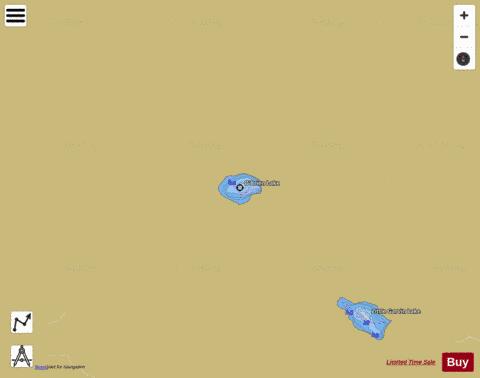 O'Brien Lake depth contour Map - i-Boating App