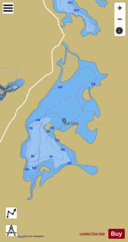 Gurd Lake depth contour Map - i-Boating App