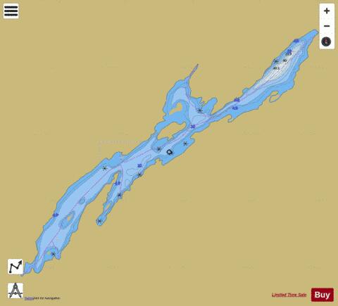 BIG DEER LAKE depth contour Map - i-Boating App