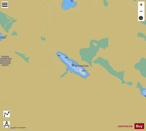 Silver Sand Lake depth contour Map - i-Boating App