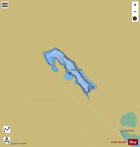 Medora Lake depth contour Map - i-Boating App