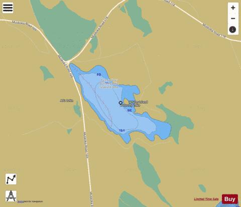 Butterfly Lake depth contour Map - i-Boating App
