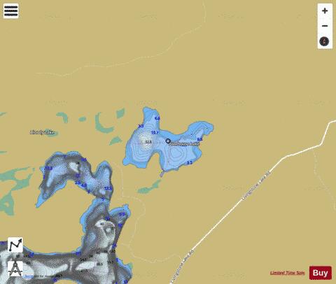 Poorhouse Lake depth contour Map - i-Boating App
