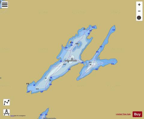 Redhorse Lake depth contour Map - i-Boating App