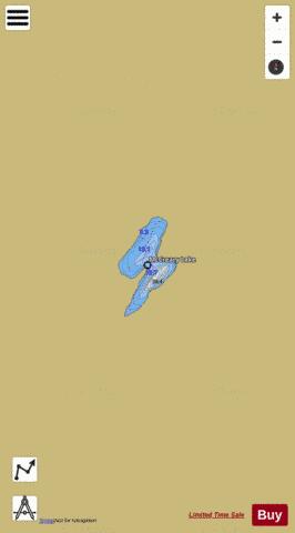 McCreary Lake depth contour Map - i-Boating App