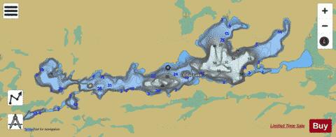 Edar Lake depth contour Map - i-Boating App