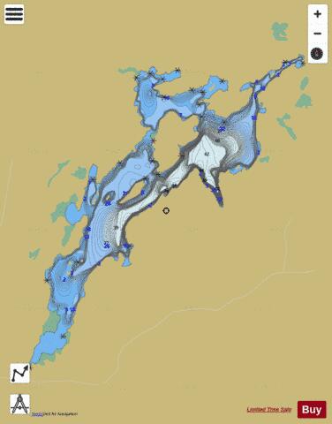 Empire Lake depth contour Map - i-Boating App
