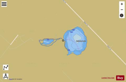 Caledon Lake depth contour Map - i-Boating App