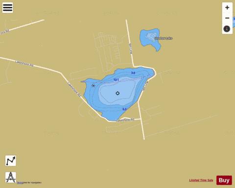 Musselman Lake depth contour Map - i-Boating App
