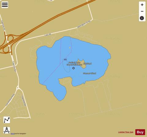 Puslinch Lake depth contour Map - i-Boating App