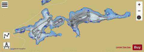 Keelow Lake depth contour Map - i-Boating App