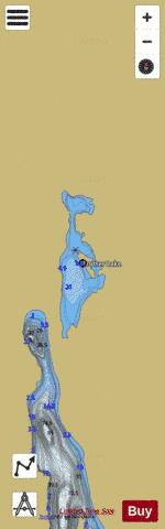 Trotter Lake depth contour Map - i-Boating App