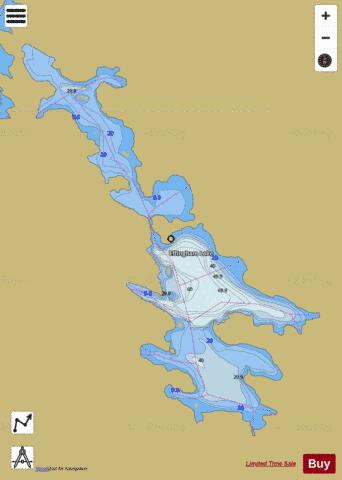 Effingham Lake depth contour Map - i-Boating App