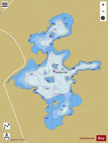 Big Clear Lake depth contour Map - i-Boating App