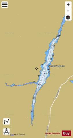 Sheffield Long Lake depth contour Map - i-Boating App
