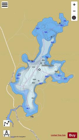 Buckshot Lake depth contour Map - i-Boating App