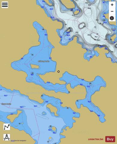 Midway Lake depth contour Map - i-Boating App