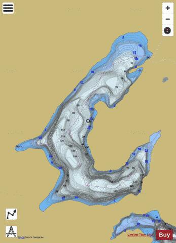 Sheila L. depth contour Map - i-Boating App