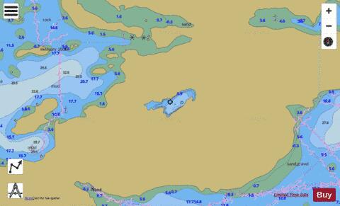 Badgeley Lake depth contour Map - i-Boating App