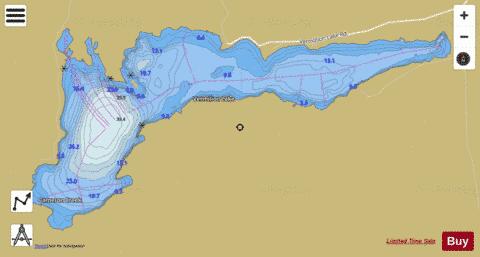 Vermilion Lake depth contour Map - i-Boating App