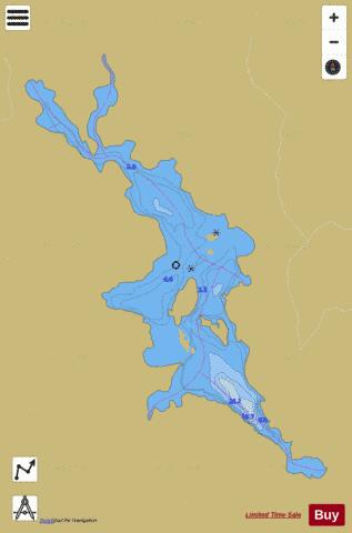 McGrindle Lake depth contour Map - i-Boating App