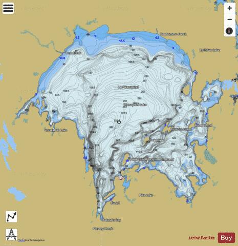 Wanapitei Lake depth contour Map - i-Boating App
