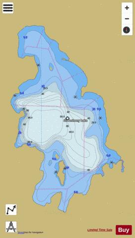 St. Anthony Lake depth contour Map - i-Boating App