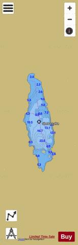 Sheba Lake depth contour Map - i-Boating App