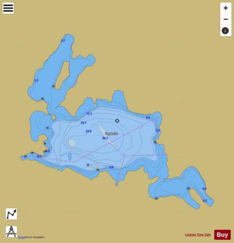 Fog Lake depth contour Map - i-Boating App