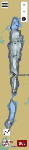 Grimshaw Lake depth contour Map - i-Boating App