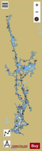 Onaping Lake depth contour Map - i-Boating App